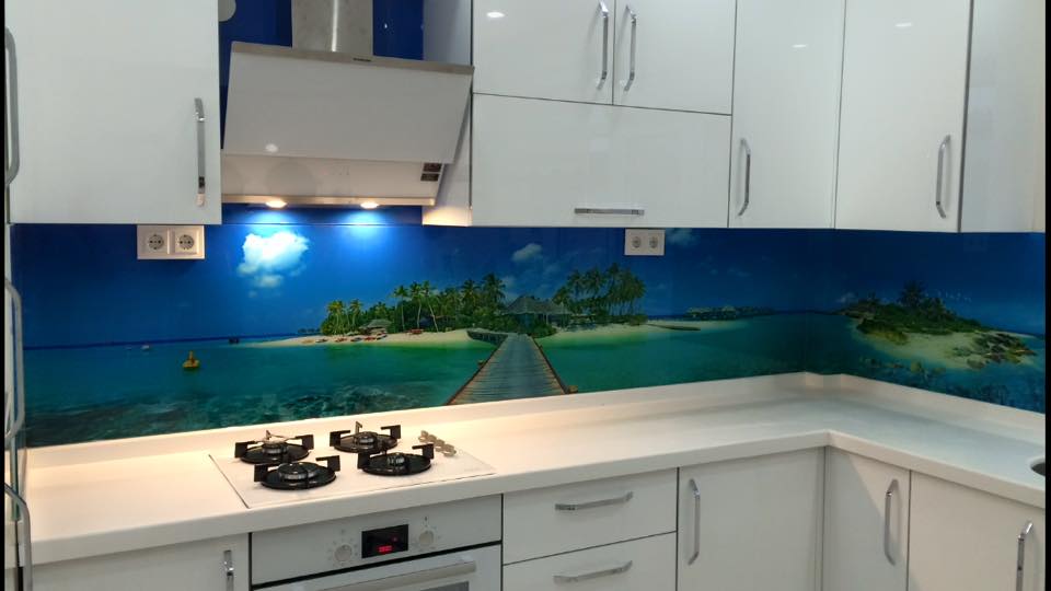 Tezgah Arası 3D Cam Panel