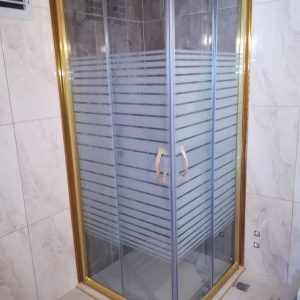 Matrix Serisi Gold Desenli Duşakabin