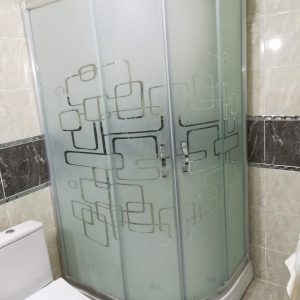 90×90 Matrix  Serisi Oval Desenli Duşakabin