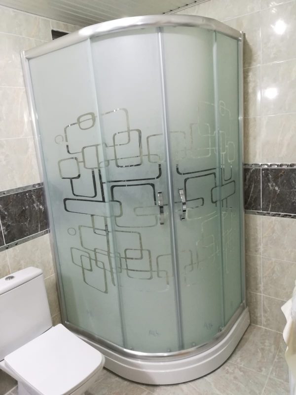 90×90 Matrix  Serisi Oval Desenli Duşakabin